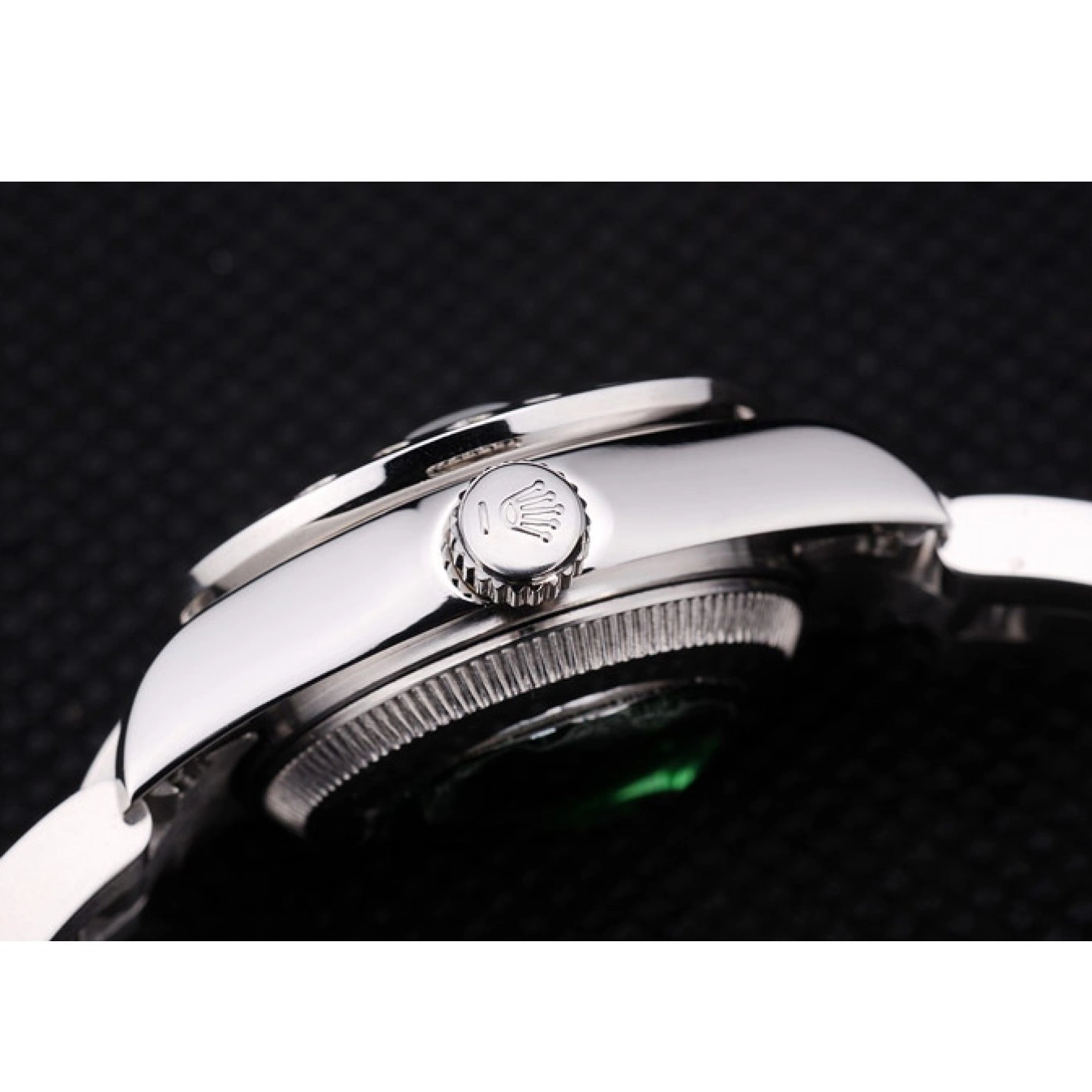 Aaa replica watch 7474 Dial Datejust Silver Bezel Diamonds Silver Polished Rolex 0620